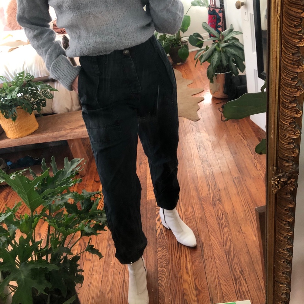 Free People Black Utility Pant Size 6